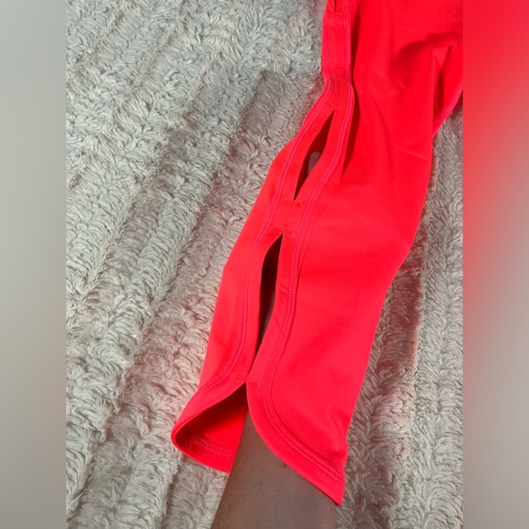 Free People Movement Yoga Pants Neon Coral XL NWT - Picture 5 of 5
